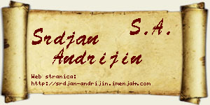 Srđan Andrijin vizit kartica